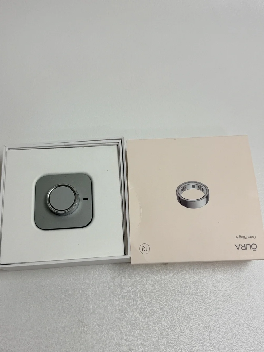 Oura Gen 4 Silver Ring Size 13— Polished Metallic Finish